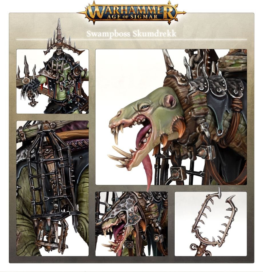 Orruk Warclans: Swampboss Skumdrekk model detail - Loaded Dice