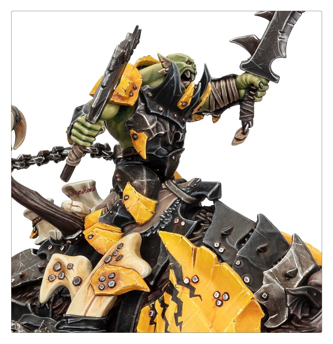 Orruk Warclans: Tuskboss on Maw-Grunta model detail - Loaded Dice