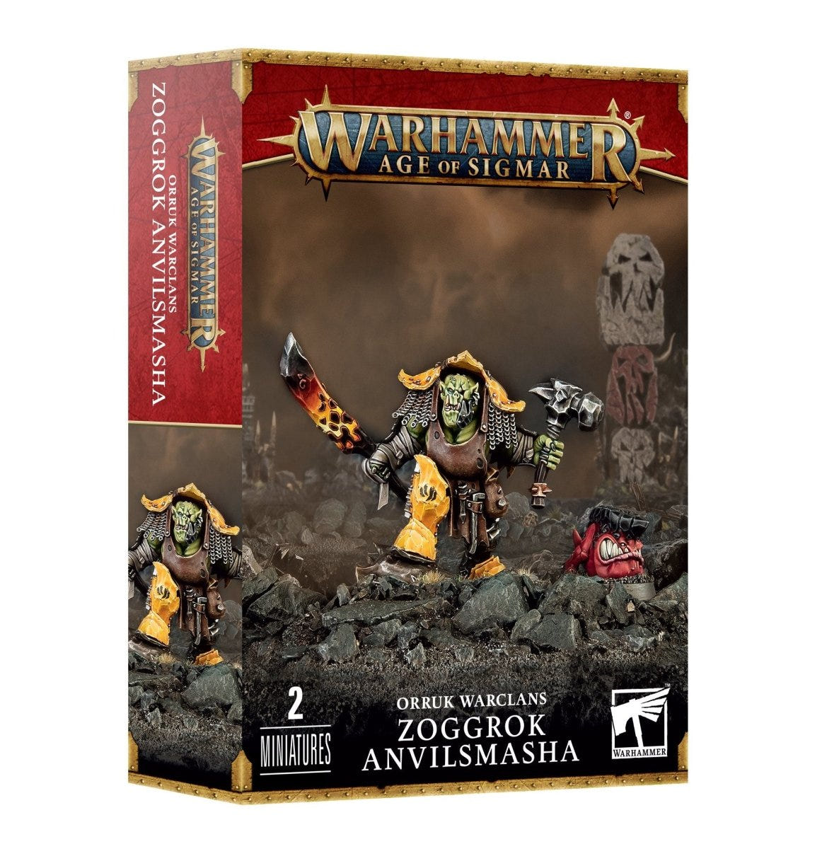 Games Workshop Age of Sigmar Orruk Warclans Zoggrok Anvilsmasha box, front