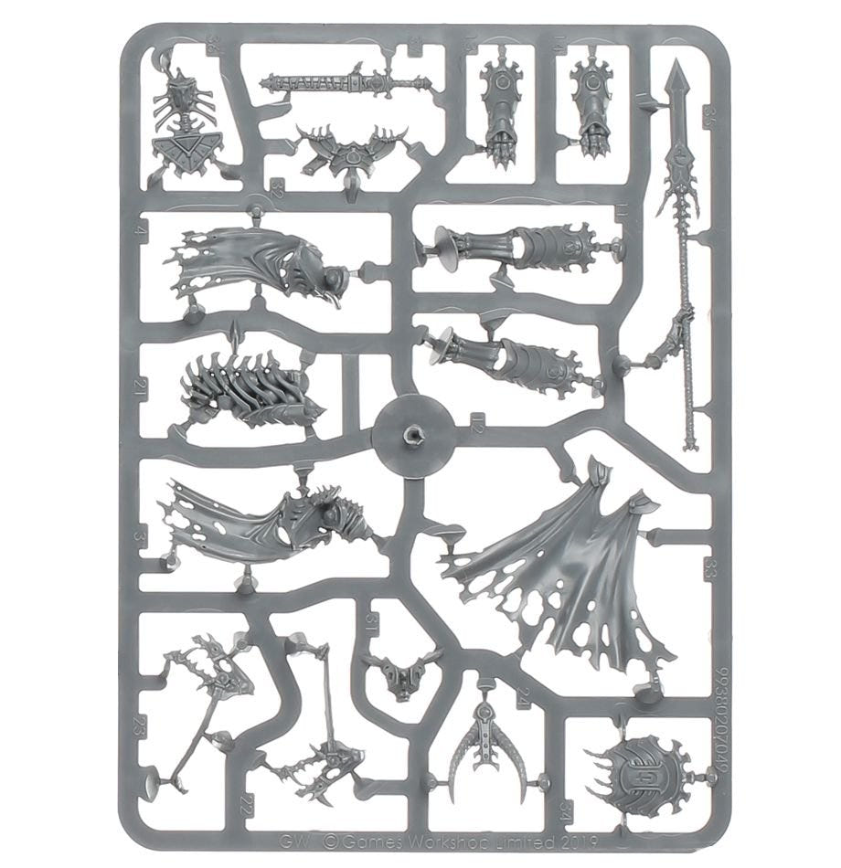 Ossiarch Bonereapers Arch-Kavalos Zandtos unpainted plastic sprue, frame 2 of 3