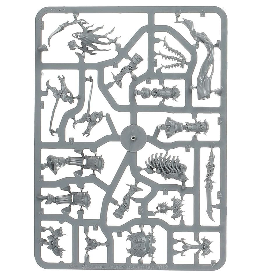 Ossiarch Bonereapers Arch-Kavalos Zandtos unpainted plastic sprue, frame 3 of 3