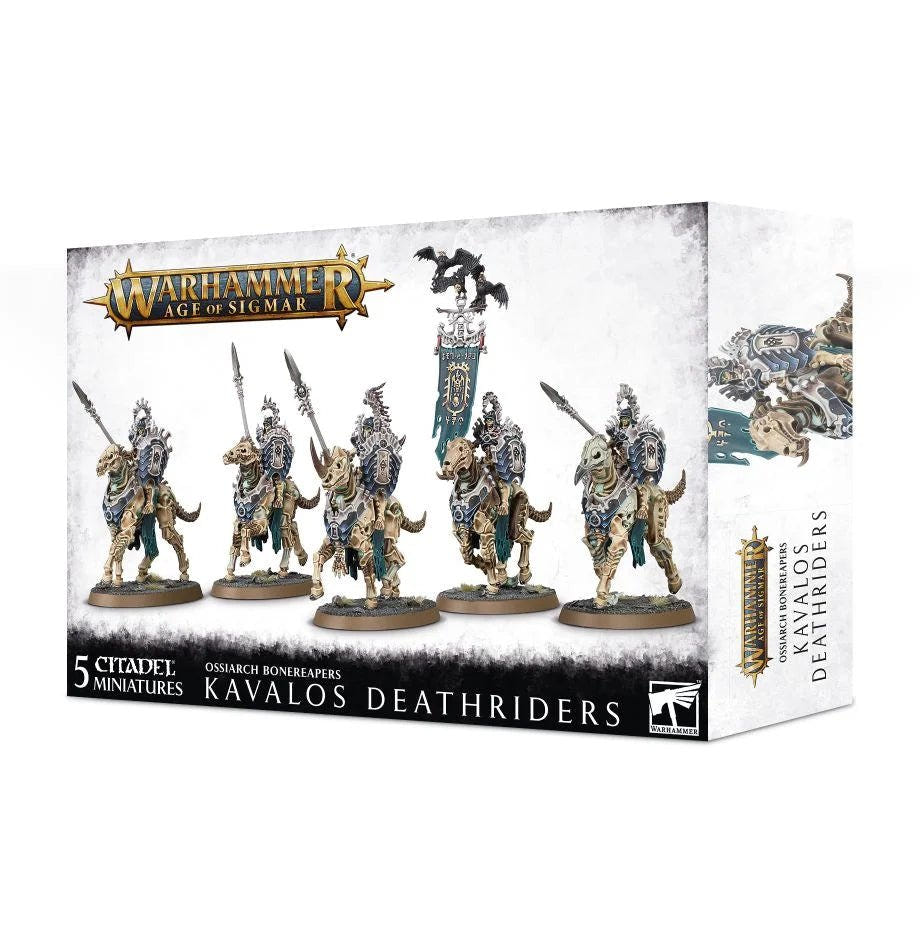 Warhammer Age of Sigmar Ossiarch Bonereapers Kavalos Deathriders box by Games Workshop
