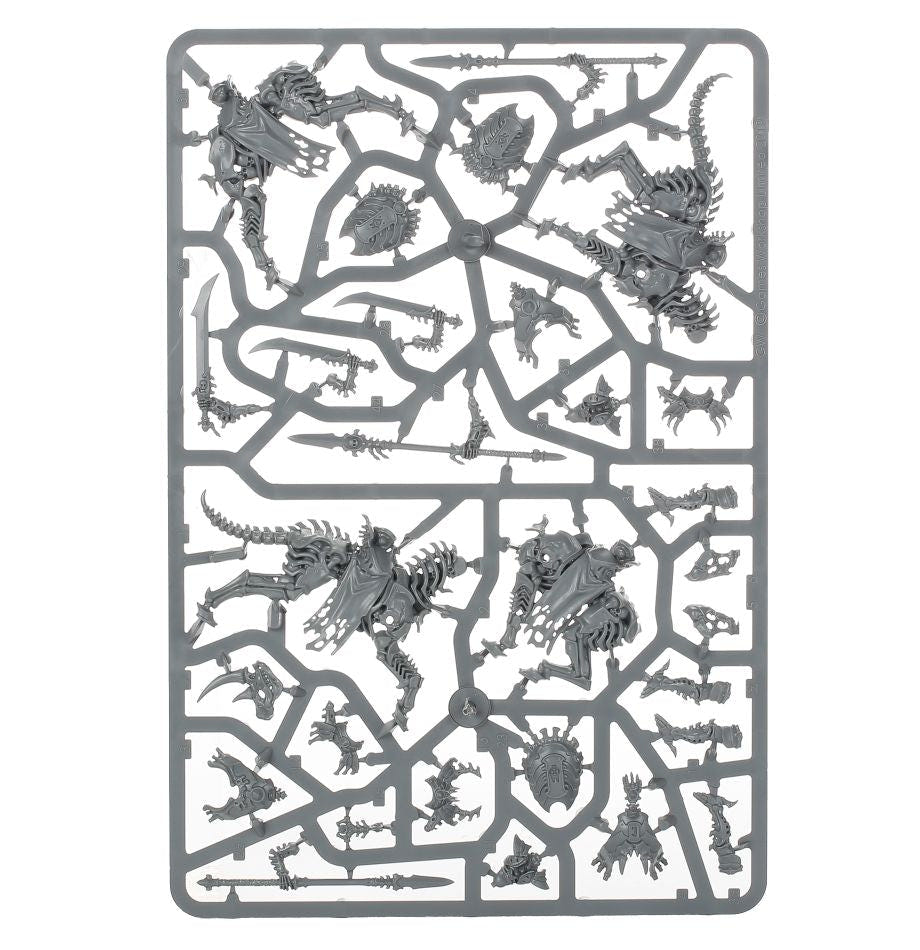 Ossiarch Bonereapers Kavalos Deathriders unpainted plastic sprue, frame 3 of 3