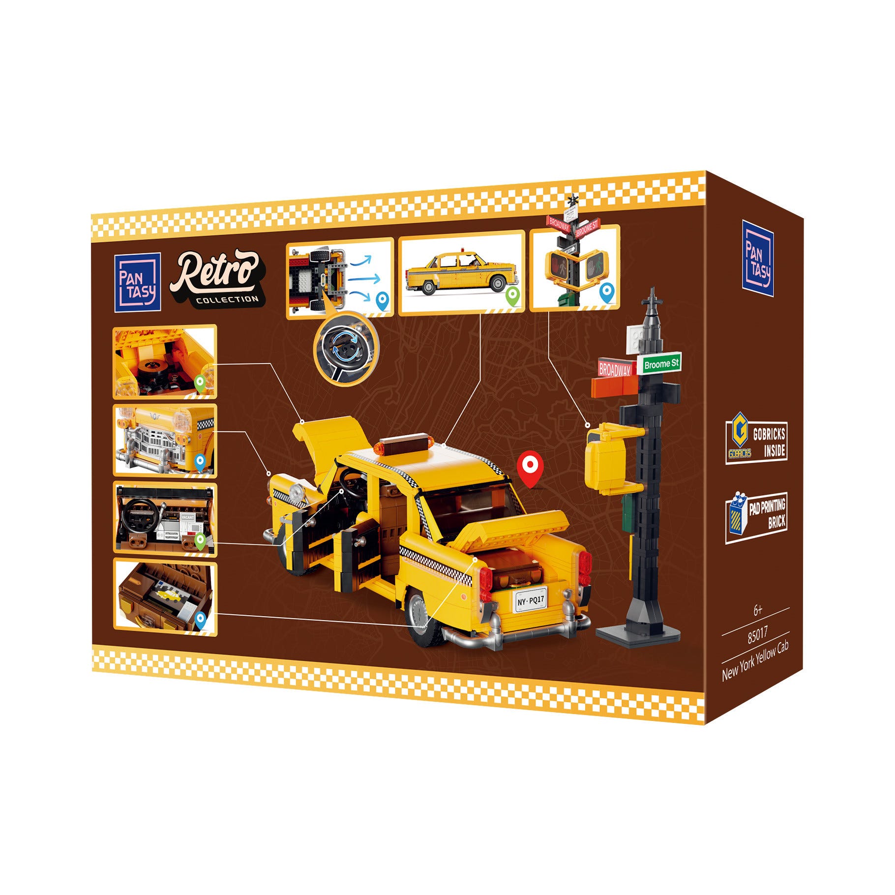 Pantasy New York Yellow Taxi Cab - 1601 pcs - PA85017