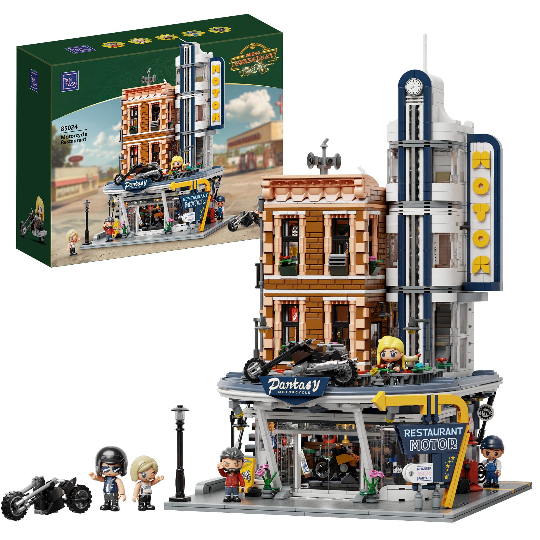 Pantasy Motorcycle Restaurant Building - 2989 pcs - PA85024