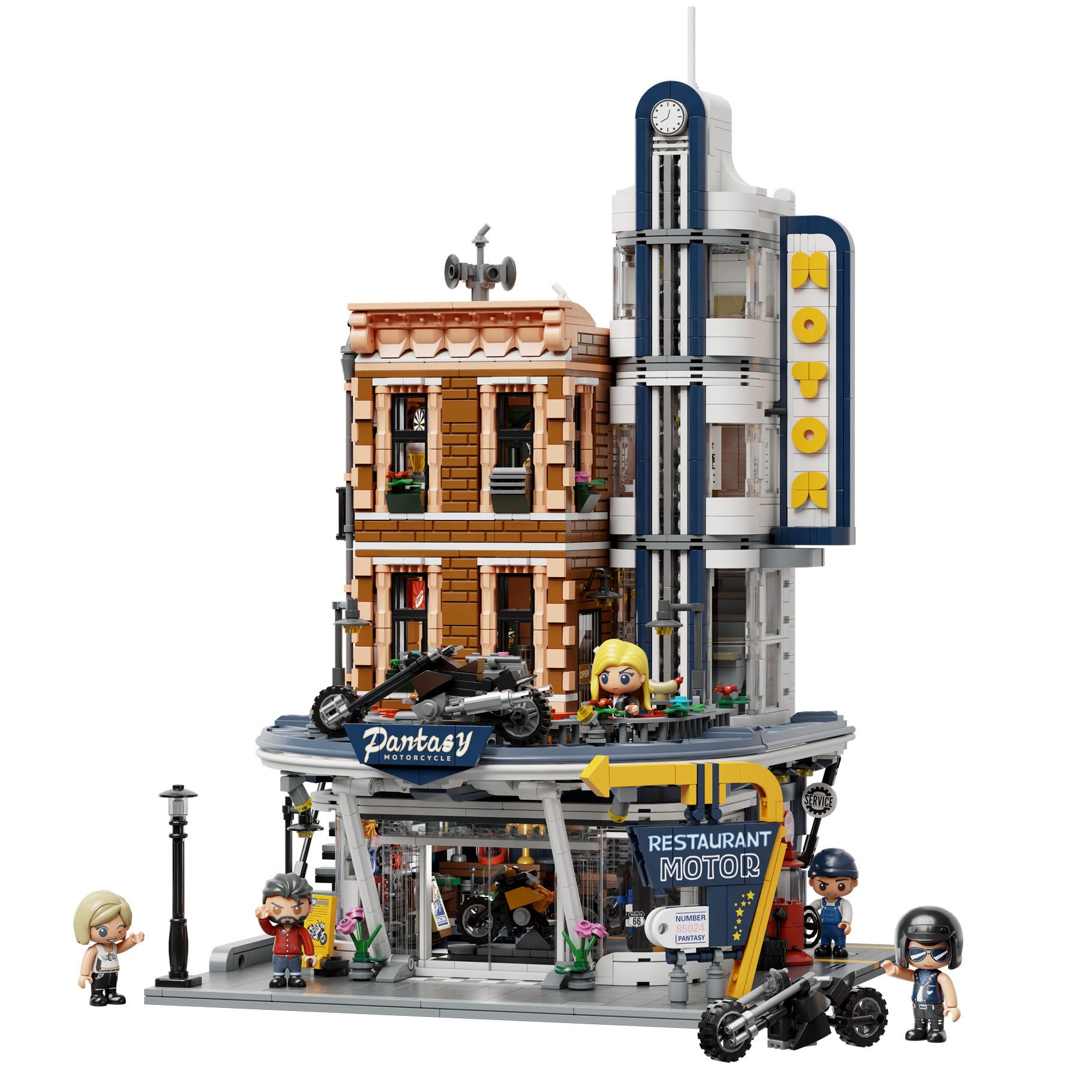 Pantasy Motorcycle Restaurant Building - 2989 pcs - PA85024