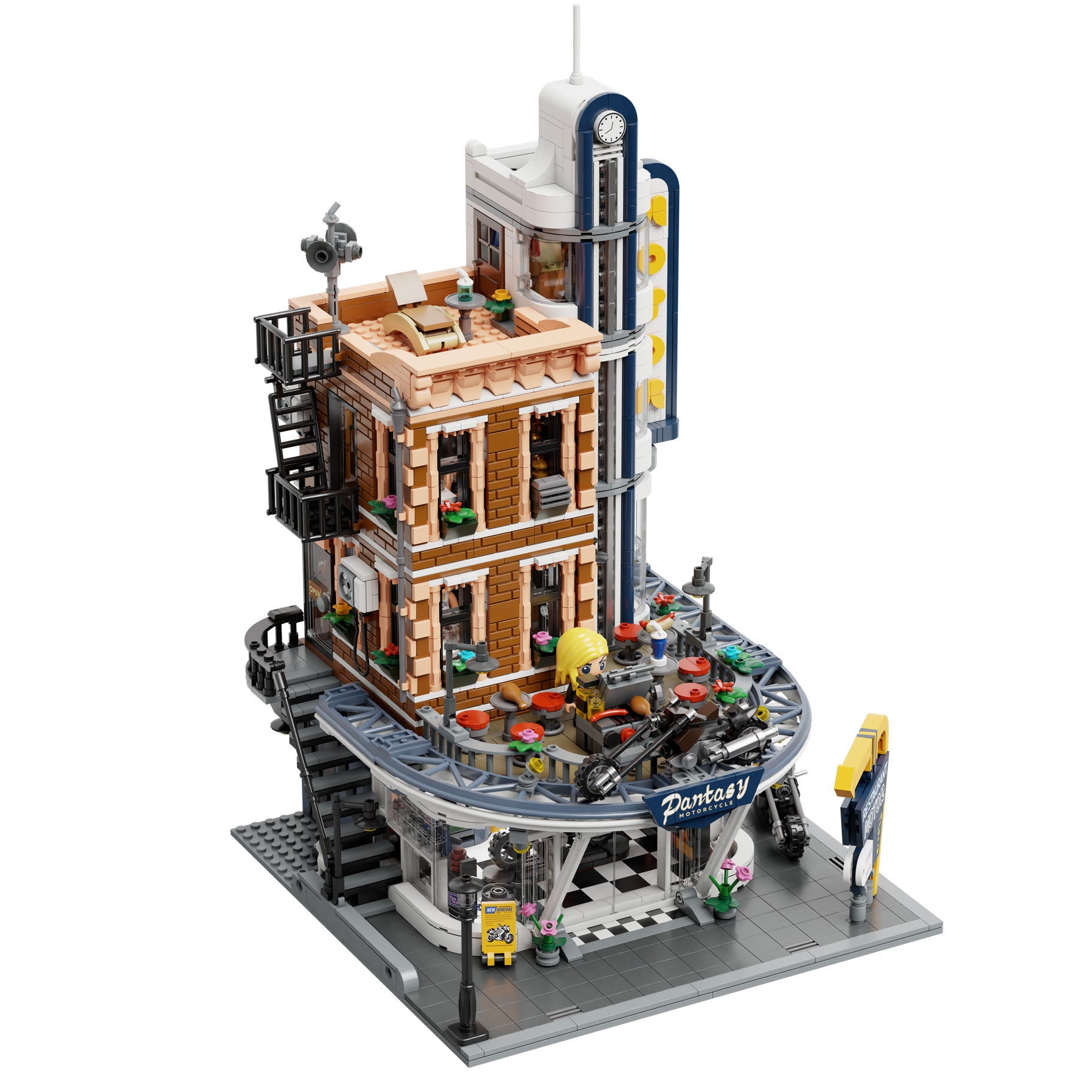 Pantasy Motorcycle Restaurant Building - 2989 pcs - PA85024