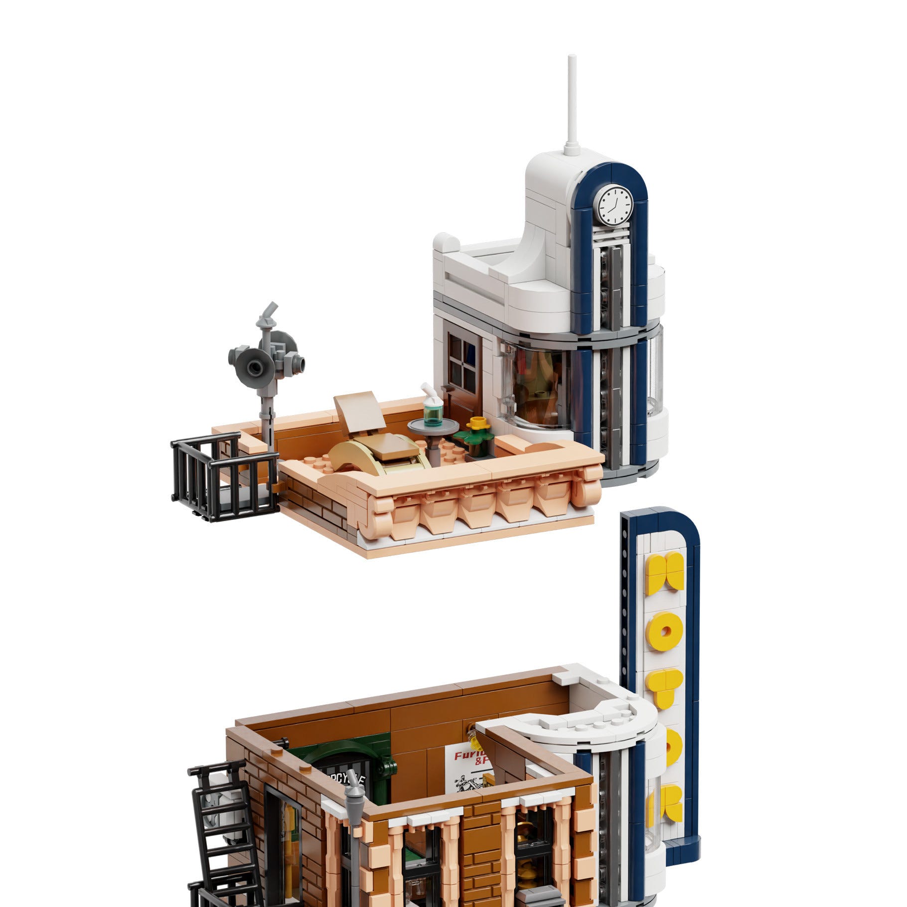 Pantasy Motorcycle Restaurant Building - 2989 pcs - PA85024