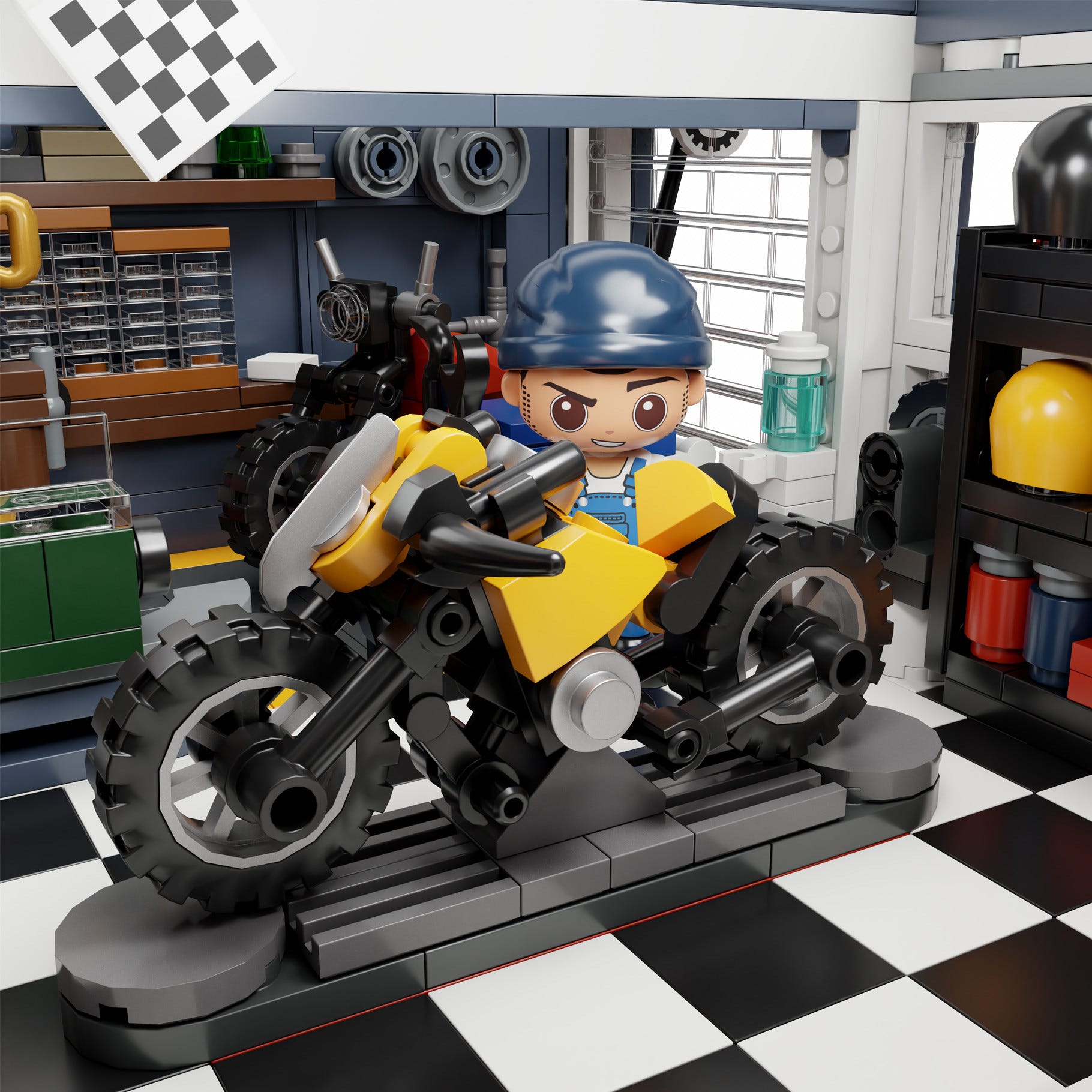 Pantasy Motorcycle Restaurant Building - 2989 pcs - PA85024