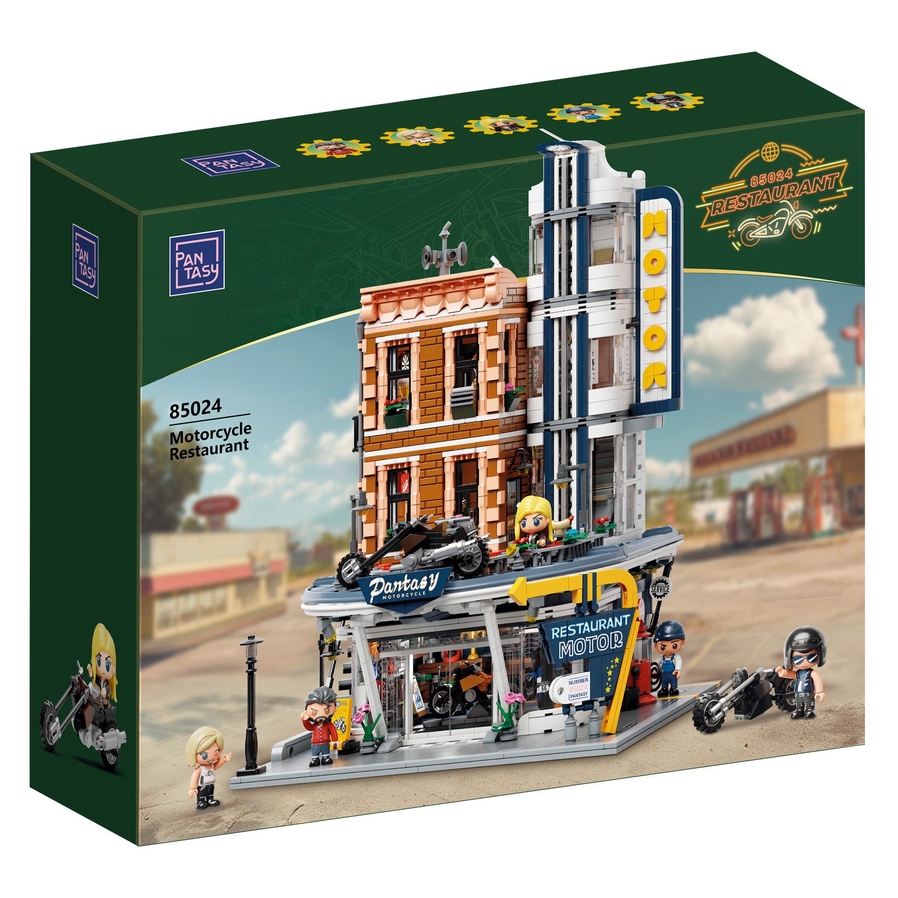 Pantasy Motorcycle Restaurant Building - 2989 pcs - PA85024