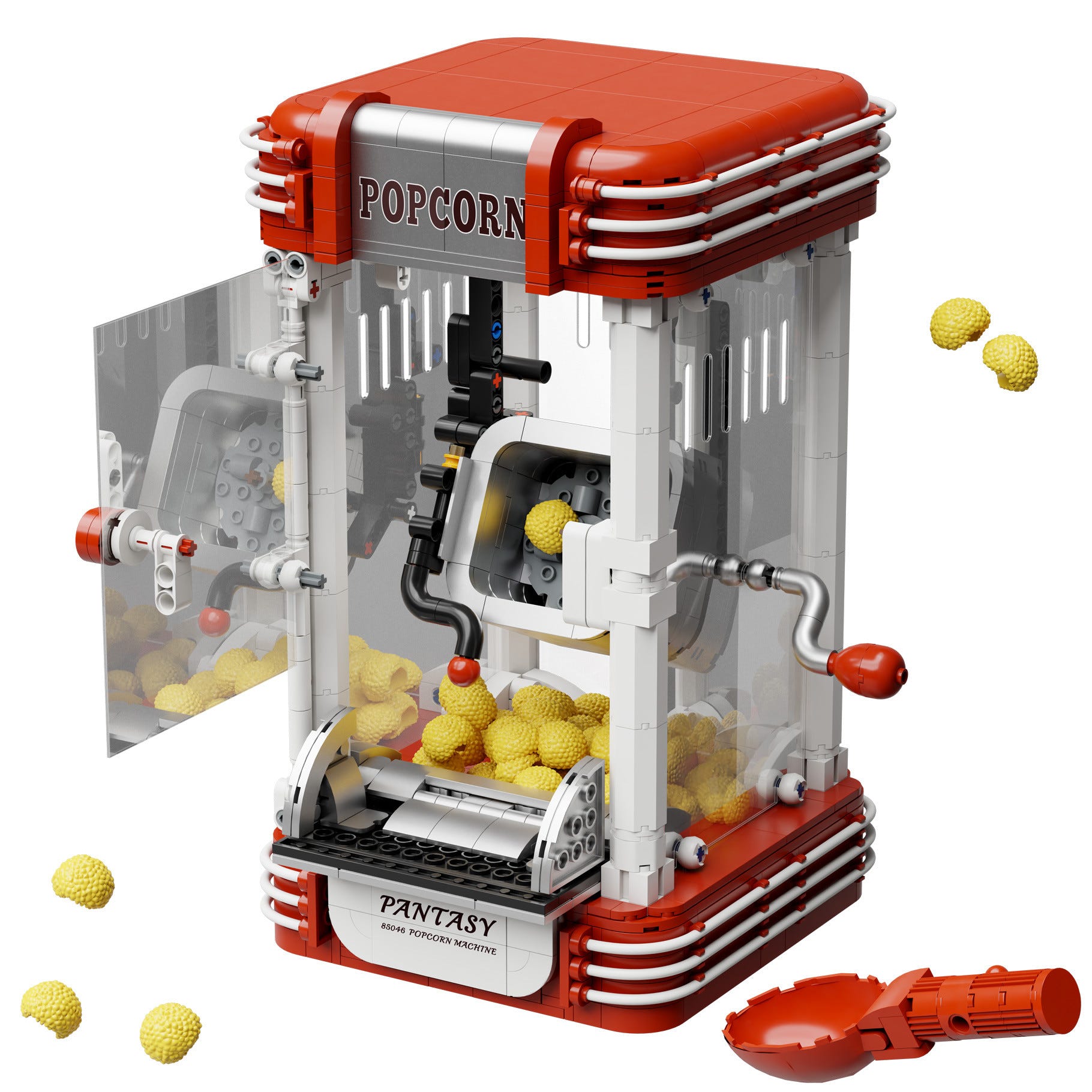 Pantasy Retro Popcorn Maker Machine - 1201 pcs - PA85046