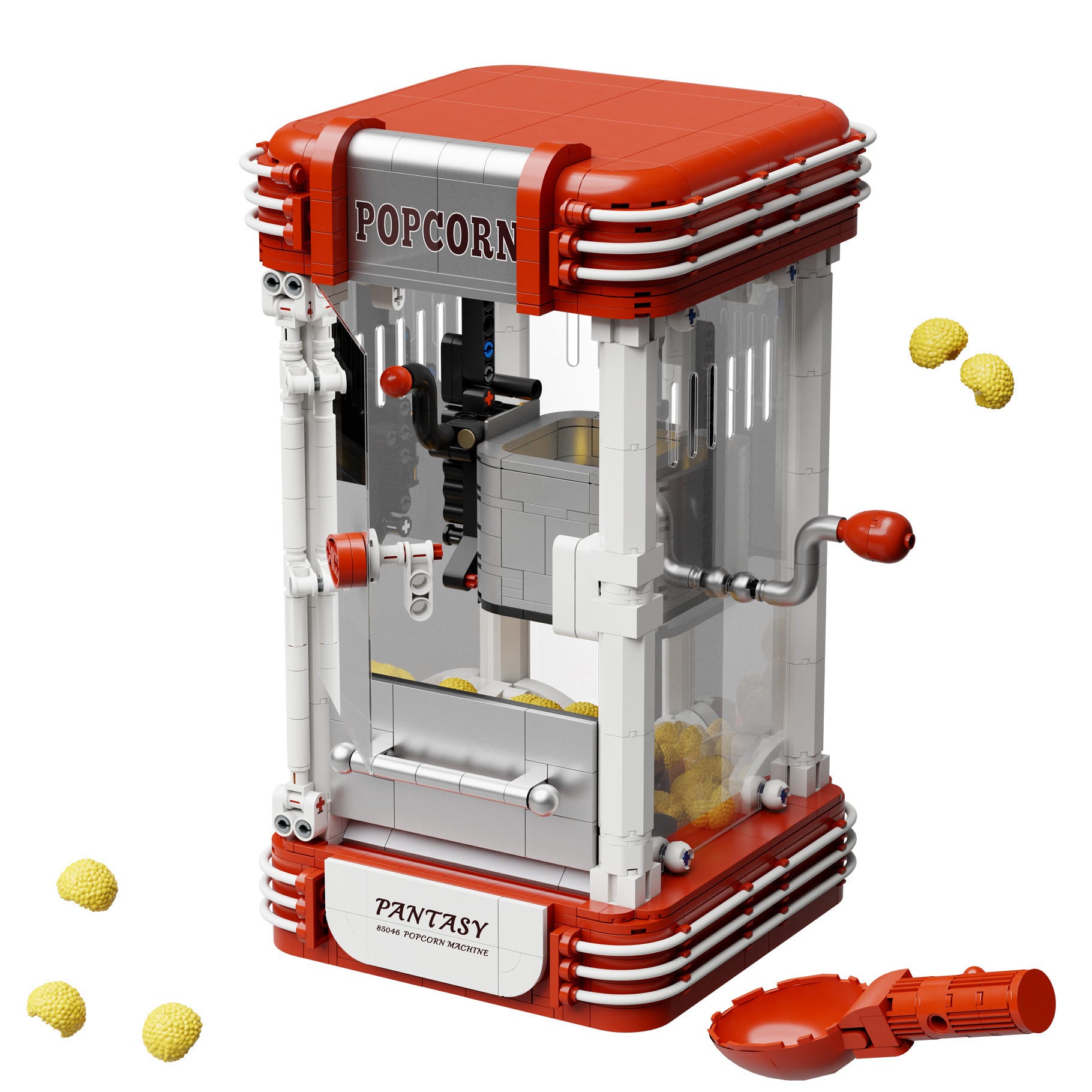 Pantasy Retro Popcorn Maker Machine - 1201 pcs - PA85046