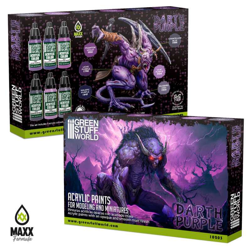 Green Stuff World Paint Set - Darth Purple - Loaded Dice