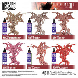 Green Stuff World Paint Set - Dipping collection 04 (Flesh/Red) - Loaded Dice