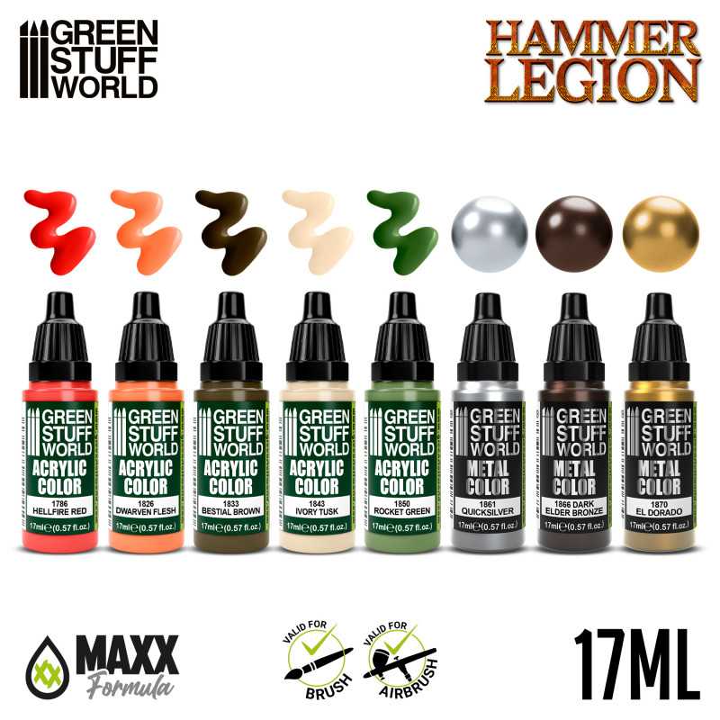 Green Stuff World Paint Set - Hammer Legion - Loaded Dice
