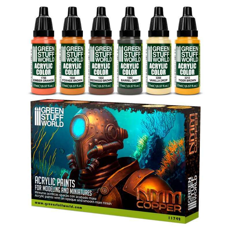 Green Stuff World Paint Set - NMM Copper - Loaded Dice Barry Vale of Glamorgan CF64 3HD