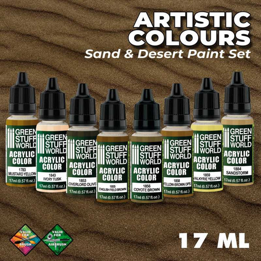 Green Stuff World Paint Set - Sand and Desert - Loaded Dice
