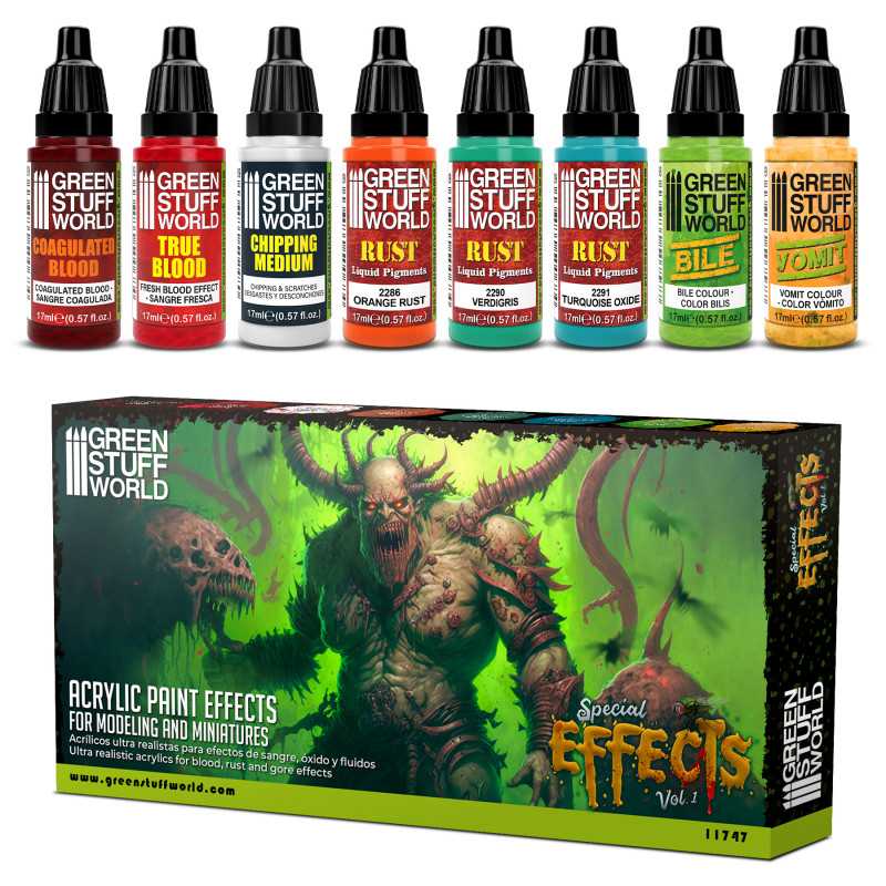 Green Stuff World Paint Set - Special Effects Vol. 1 - Loaded Dice