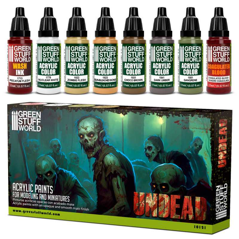 Green Stuff World Paint Set - Undead - Loaded Dice