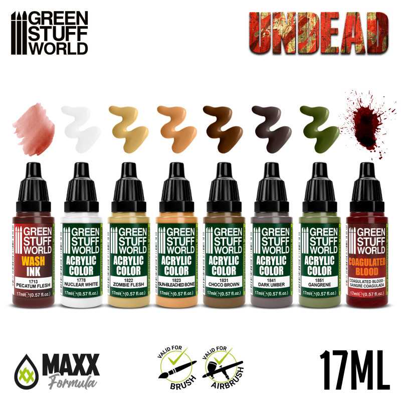 Green Stuff World Paint Set - Undead - Loaded Dice