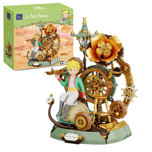 Pantasy Le Petit Prince Starry Journey PA86335 building set, built model in front of its box