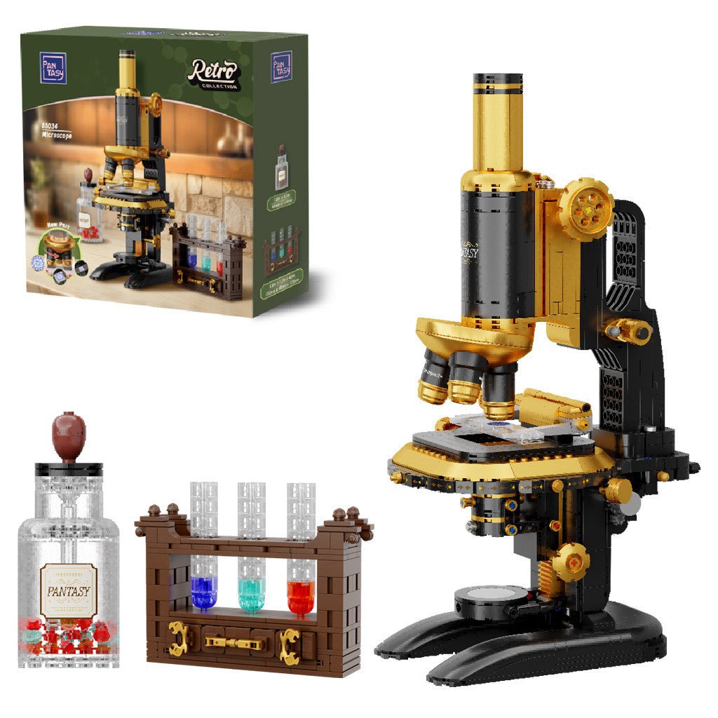 Pantasy Retro Microscope with Accessories Set - 1107 pcs - PA85034
