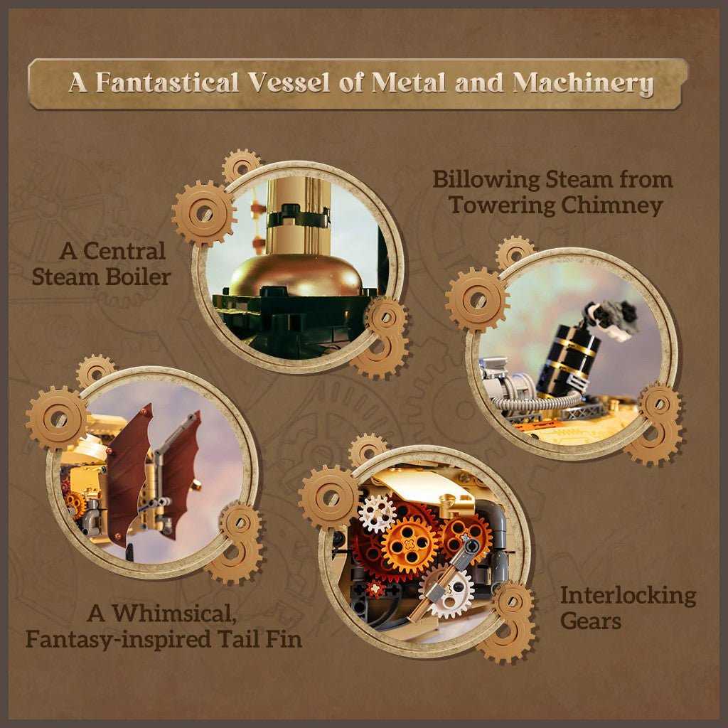 Steampunk Airship - 1949 pcs - Loaded Dice