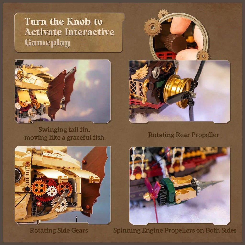 Steampunk Airship - 1949 pcs - Loaded Dice