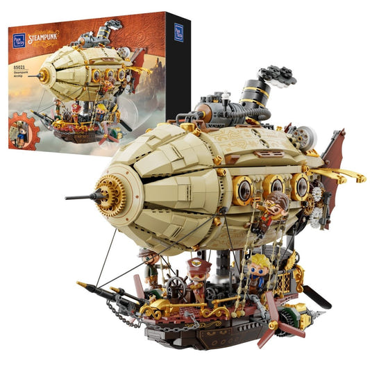 Pantasy Steampunk Airship brick construction model kit
