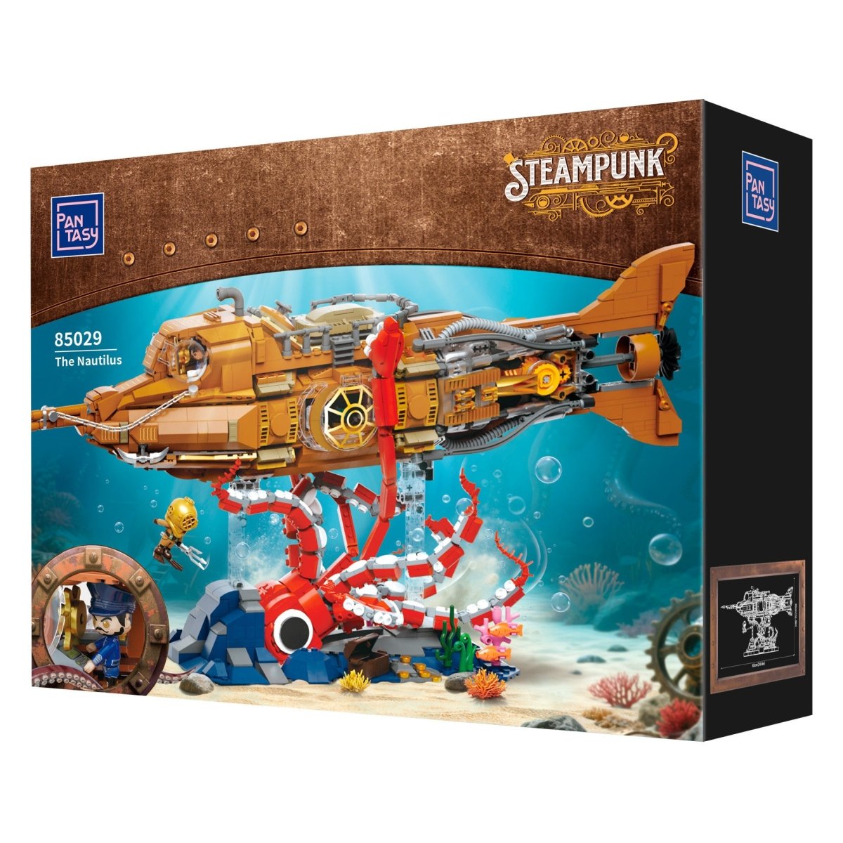 Pantasy The Nautilus Steampunk Submarine - 2552 pcs - PA85029