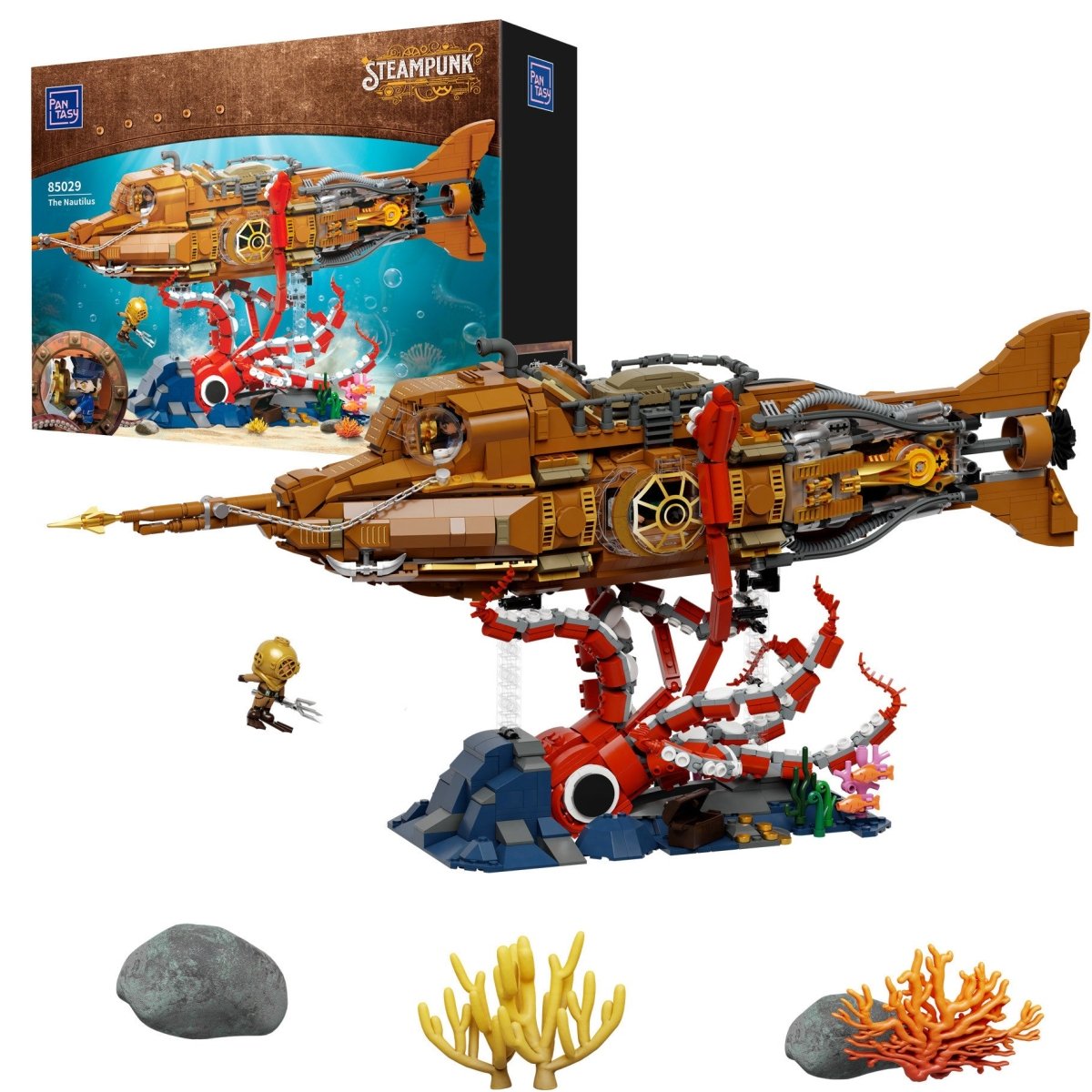 Pantasy The Nautilus Steampunk Submarine - 2552 pcs - PA85029