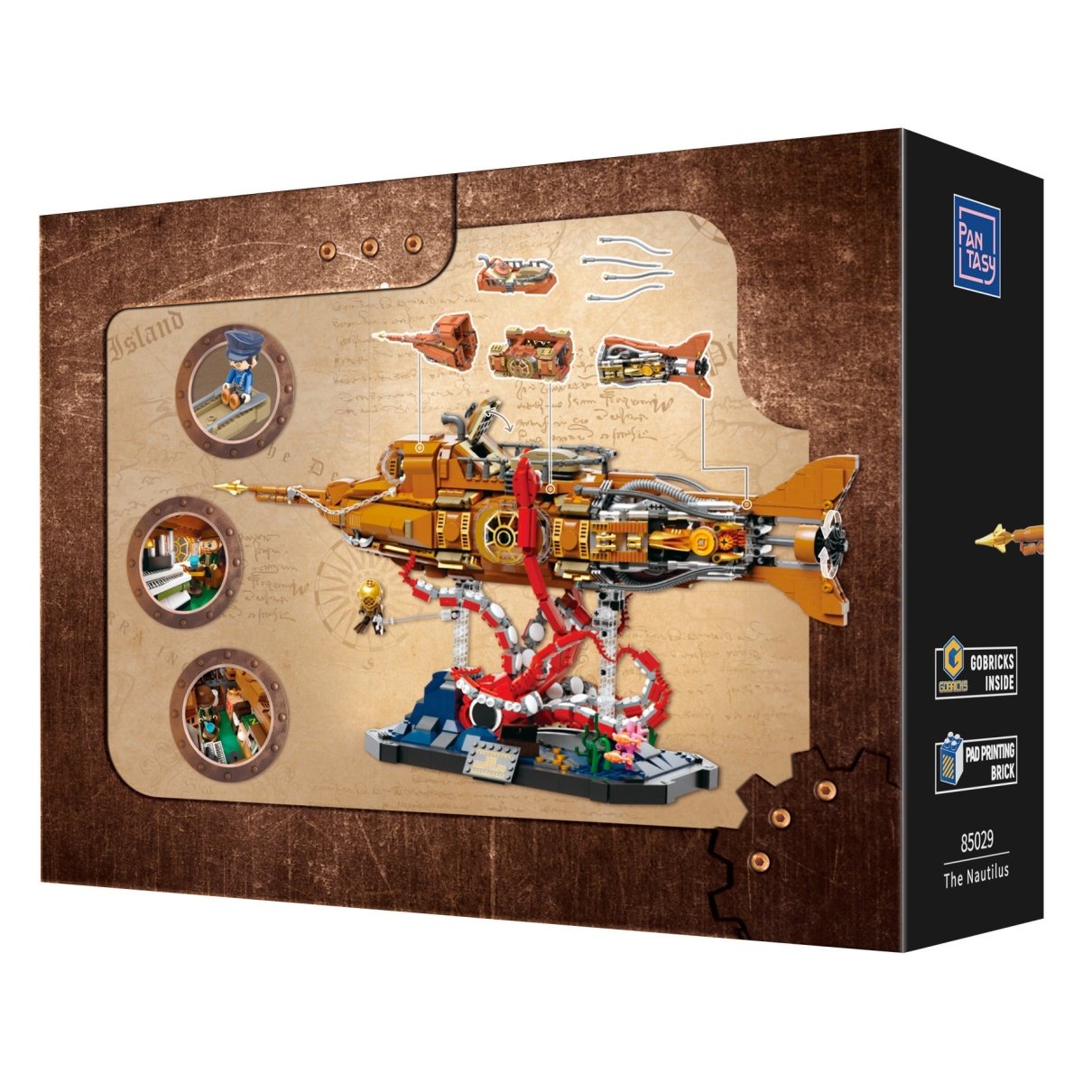Pantasy The Nautilus Steampunk Submarine - 2552 pcs - PA85029