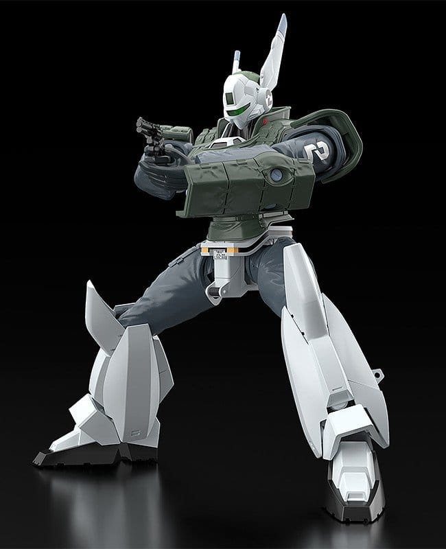 AV-98 Ingram Reactive Armor in a wide stance aiming revolver cannon, Moderoid