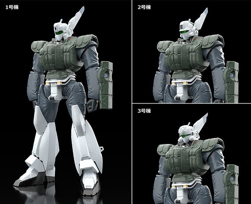 AV-98 Ingram Reactive Armor Units 1, 2 and 3 head variants, front view comparison