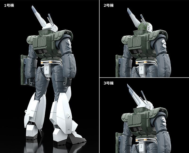 AV-98 Ingram Reactive Armor Units 1, 2 and 3 rear view comparison, Moderoid kit