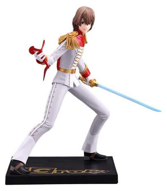 Kotobukiya Oshi Works Crow figure from Persona 5 Royal in white prince outfit with glowing sword