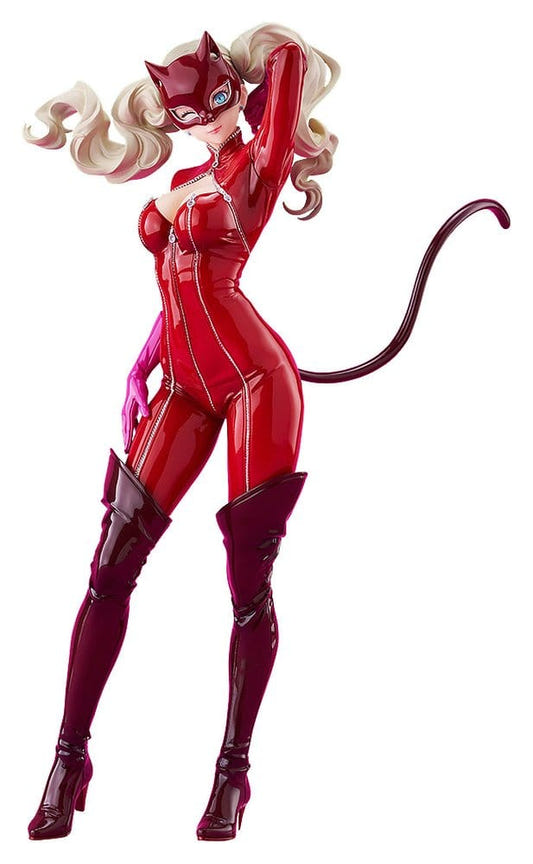 Persona 5 Royal Pop Up Parade Panther L Size figure in red catsuit and mask, front view