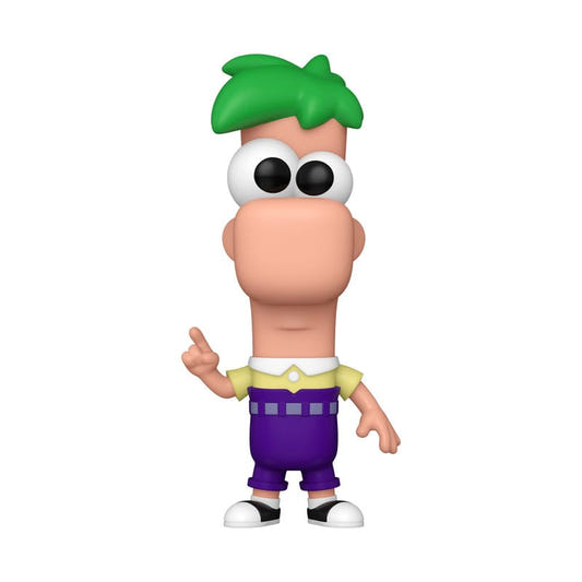 Funko Pop! Disney Ferb vinyl figure from Phineas and Ferb with green hair and purple trousers
