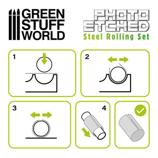 Green Stuff World Photo Etched Rolling Set - Loaded Dice
