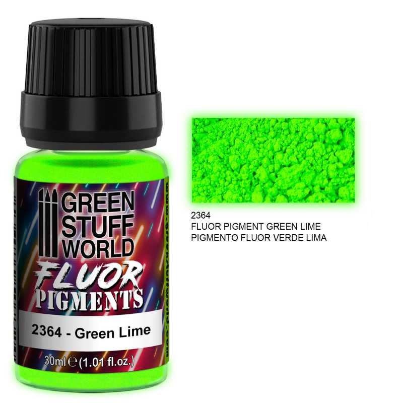 Green Stuff World - Fluor Pigments Green Lime - Loaded Dice Barry Vale of Glamorgan CF64 3HD