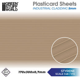 Green Stuff World - Plasticard - Industrial Cladding 5mm - Loaded Dice