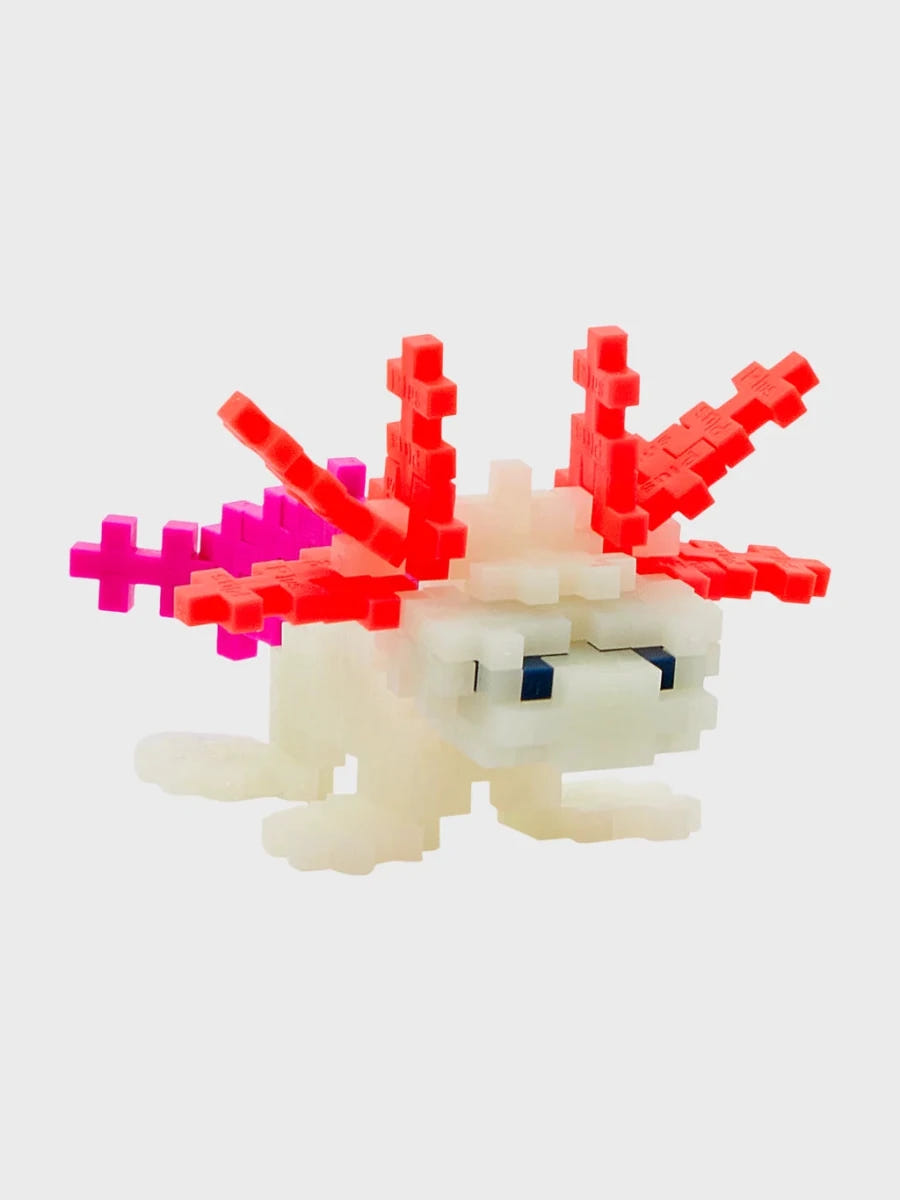 Plus-Plus Axolotl built model on its own