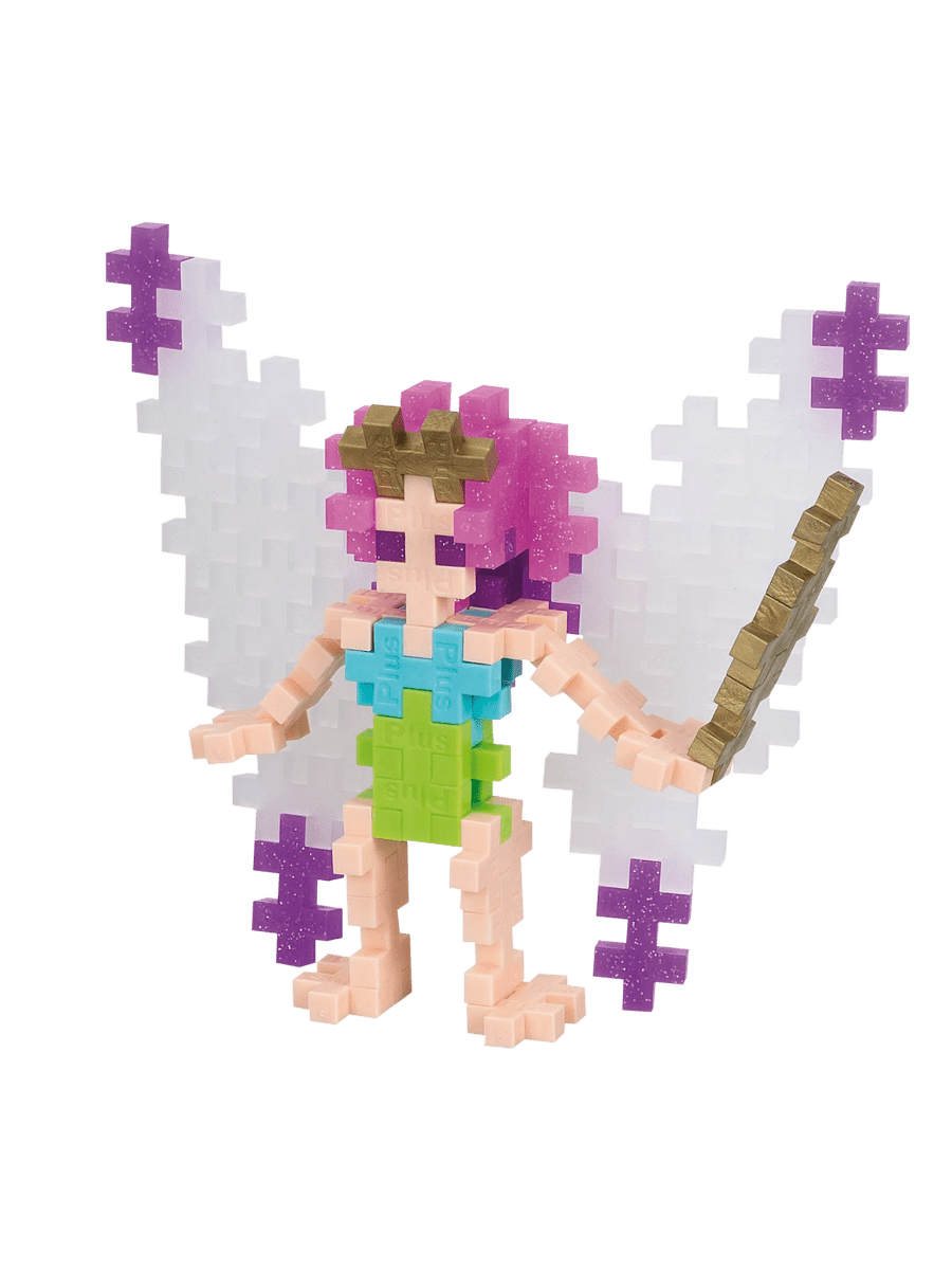 Plus-Plus Fairy built model on its own