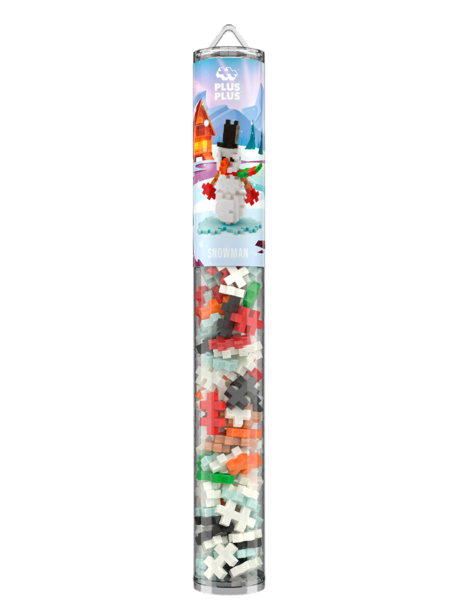 Plus-Plus Snowman 100 piece tube