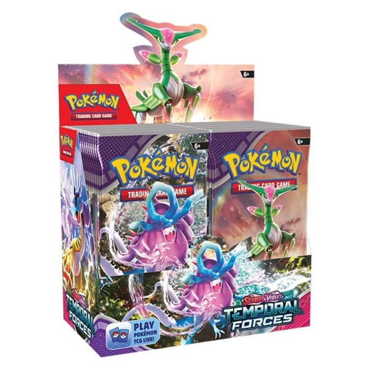 Pokemon TCG: Scarlet & Violet 5 - Temporal Forces - Booster Pack - Release Date 22/3/24 - Loaded Dice Barry Vale of Glamorgan CF64 3HD