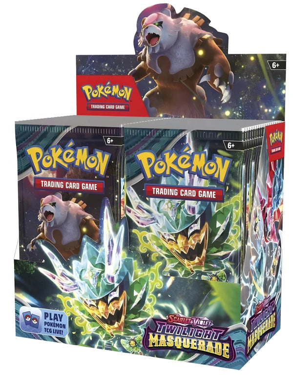 Pokemon TCG: Scarlet & Violet 6 - Twilight Masquerade - Booster Box - Release Date 24/5/24 - Loaded Dice