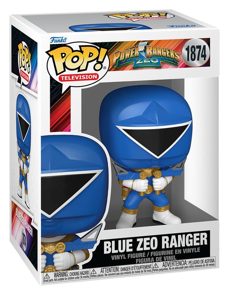 Blue Zeo Ranger Funko POP! Television figure in its Power Rangers Zeo box, number 1874