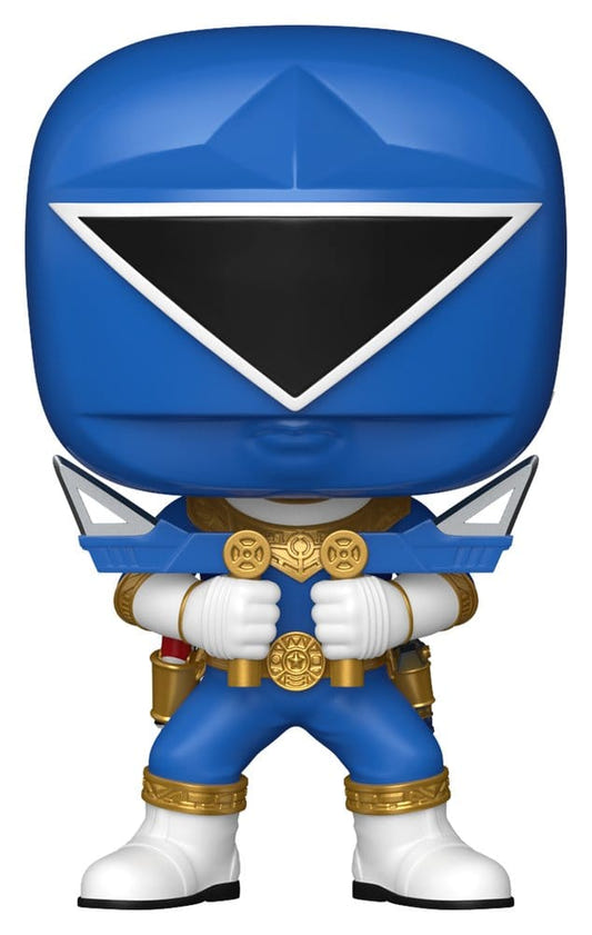 Funko POP! Zeo Ranger Blue from Power Rangers Zeo with triangle visor, front view