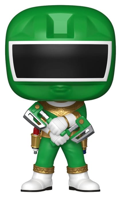 Funko POP! Zeo Ranger Green from Power Rangers Zeo holding twin hatchets crossed