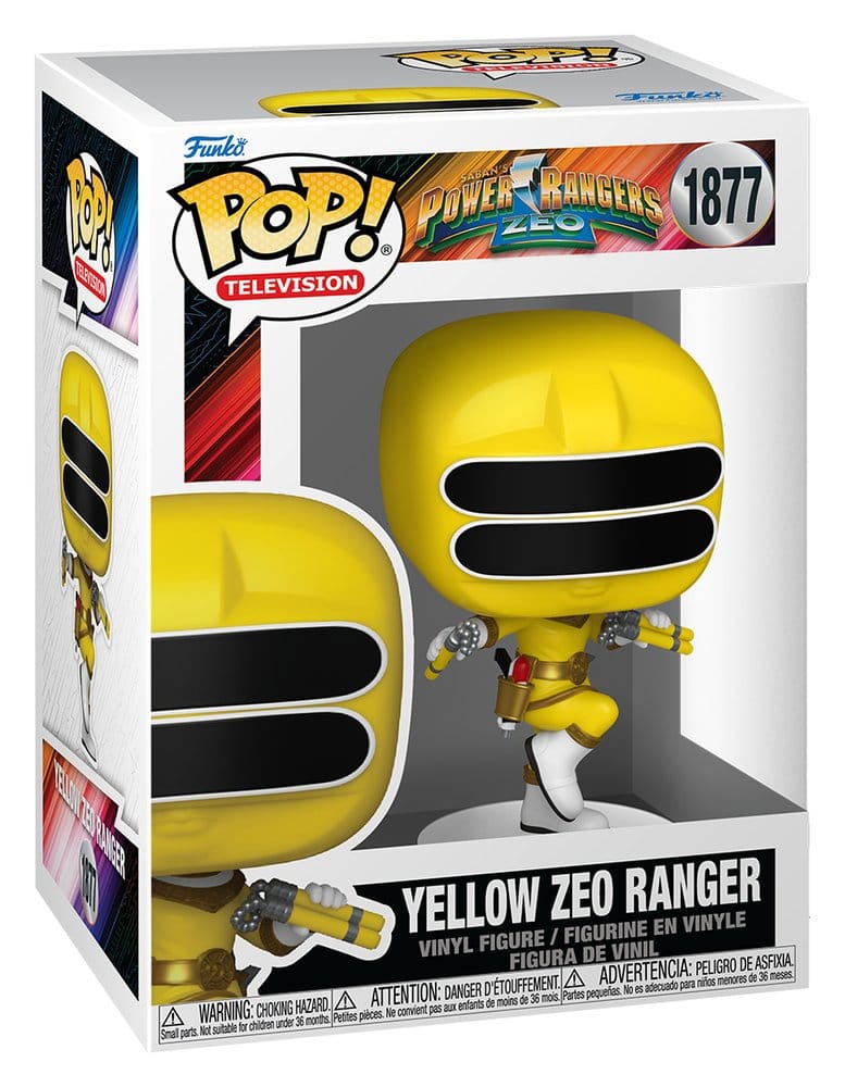 Yellow Zeo Ranger Funko POP! Television figure in its Power Rangers Zeo box, number 1877